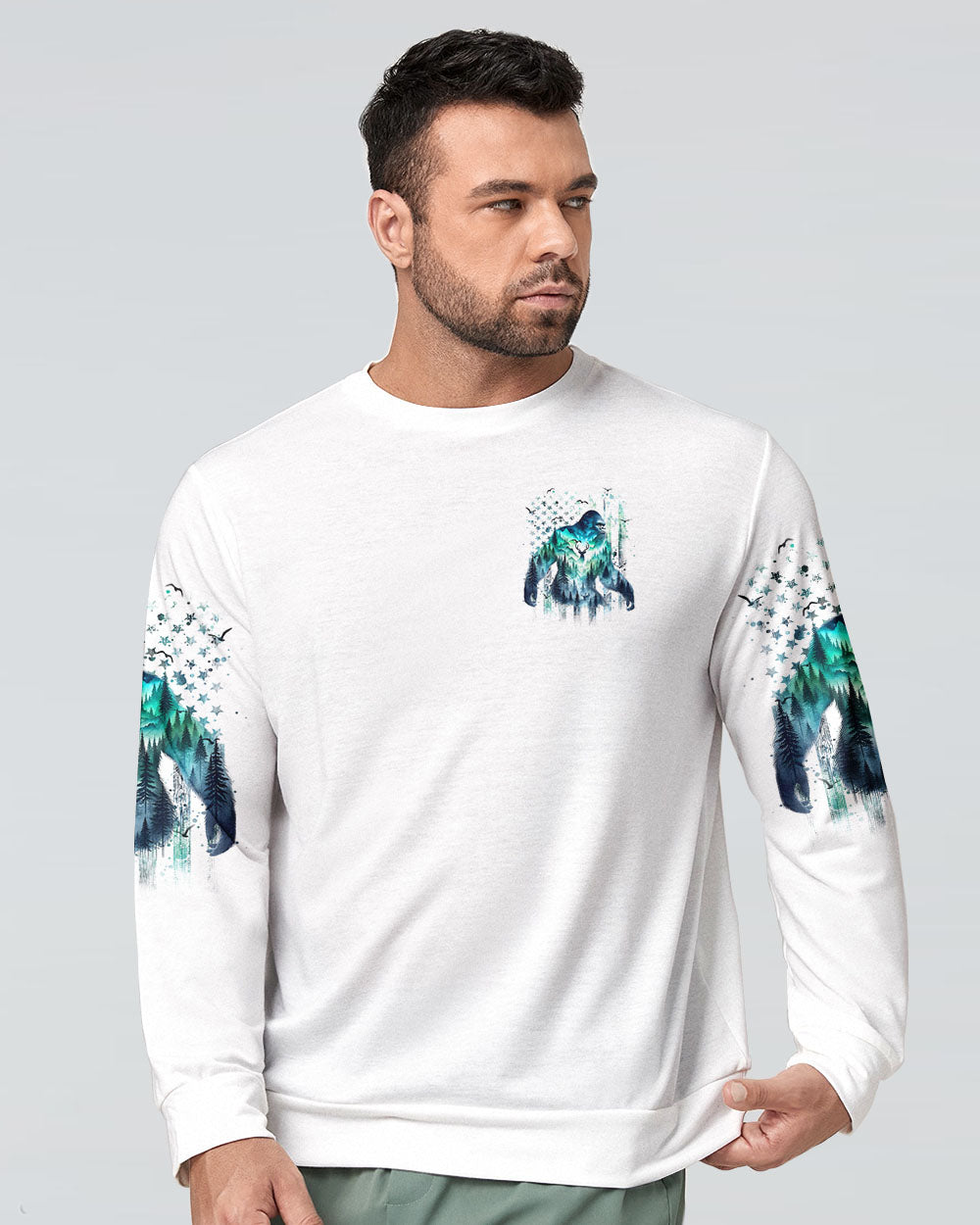 BLISSCORNERS THE FOREST IS CALLING AND I MUST GO BIGFOOT ALL OVER PRINT