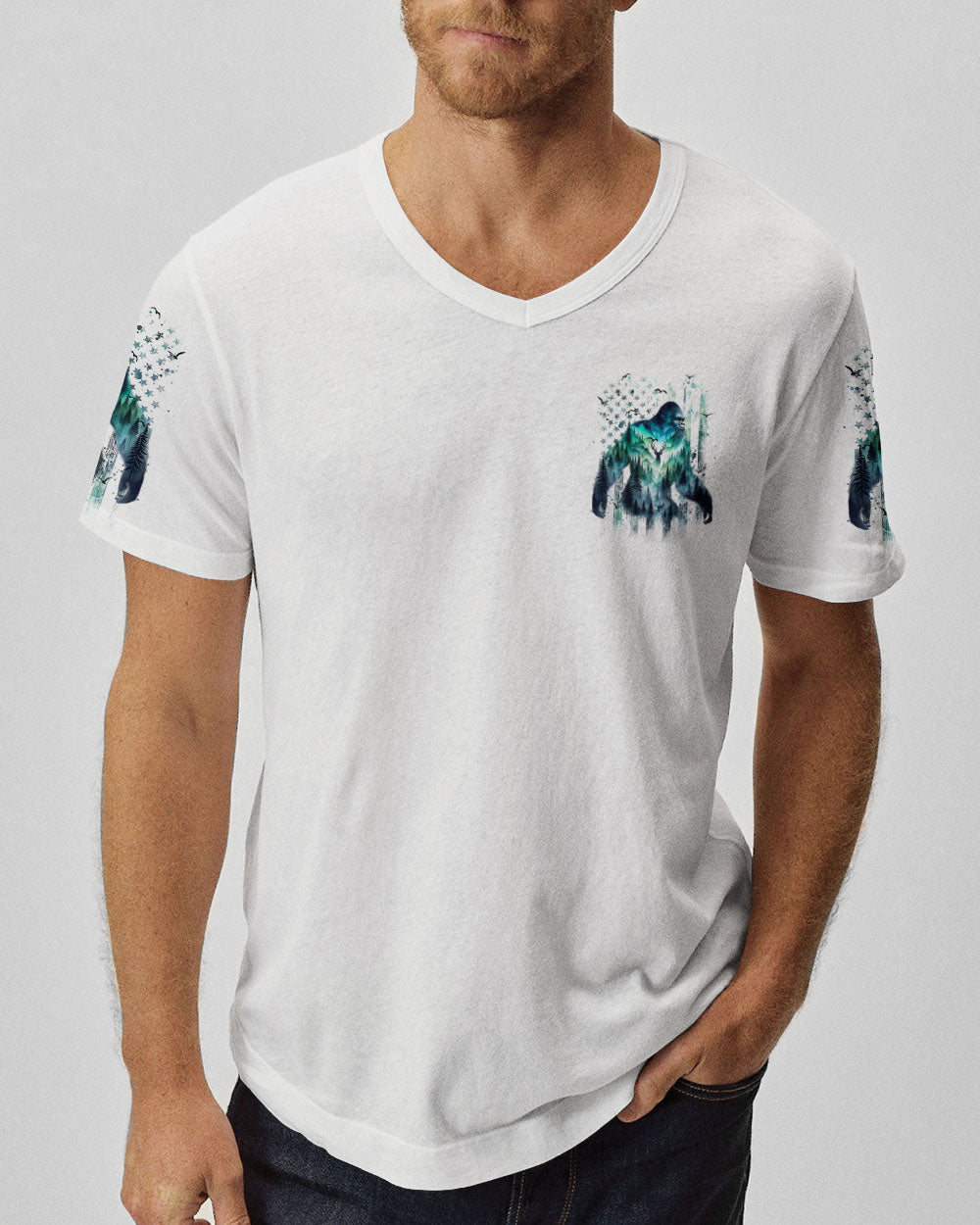 BLISSCORNERS THE FOREST IS CALLING AND I MUST GO BIGFOOT ALL OVER PRINT