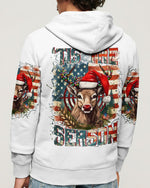 BLISSCORNERS ’TIS THE SEASON CHRISTMAS HUNTING DEER ALL OVER PRINT