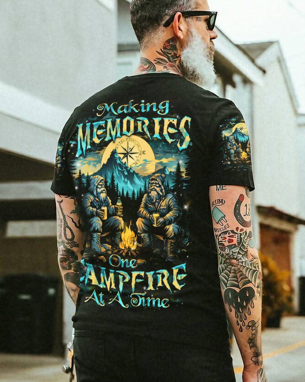 BLISSCORNERS MAKING MEMORIES ONE CAMPFIRE AT A TIME BIGFOOT ALL OVER PRINT- YHHN1112241