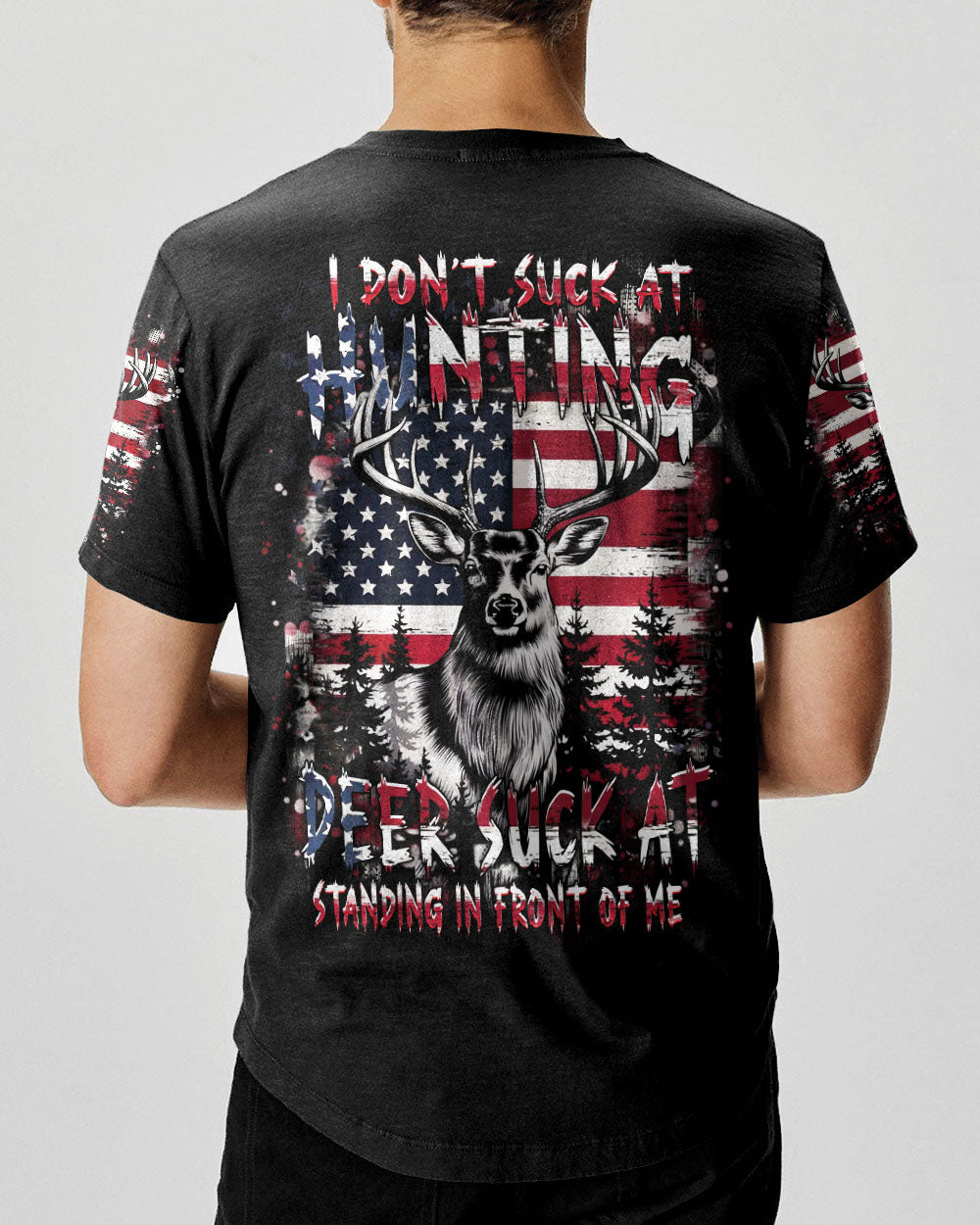 BLISSCORNERS I DON'T SUCK AT HUNTING DEER ALL OVER PRINT