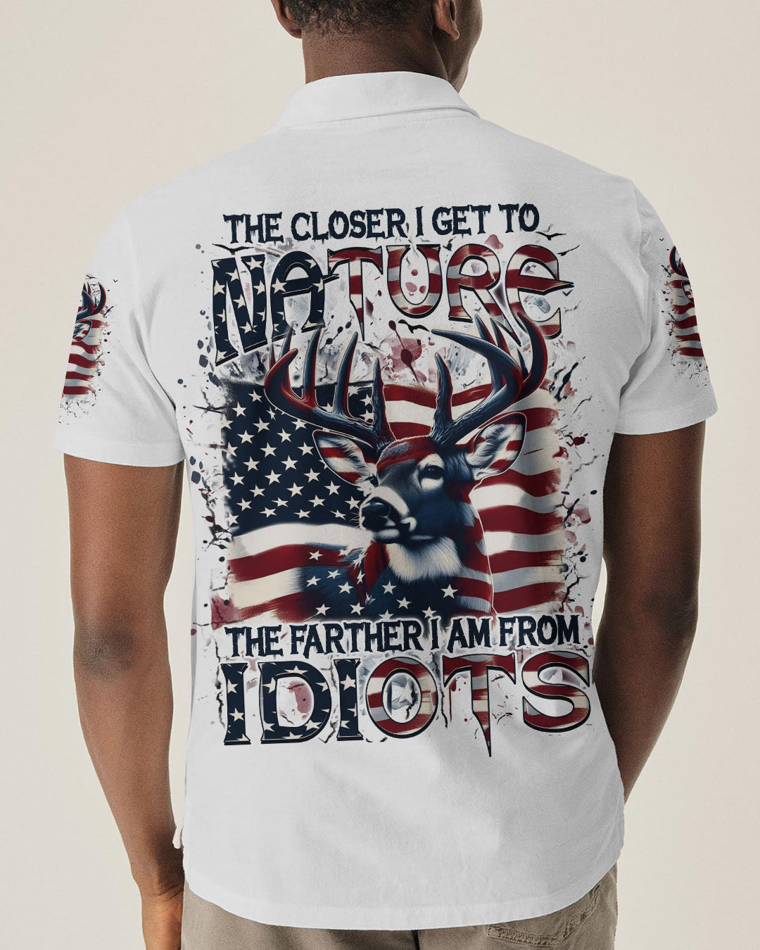 BLISSCORNERS THE CLOSER I GET TO NATURE DEER ALL OVER PRINT