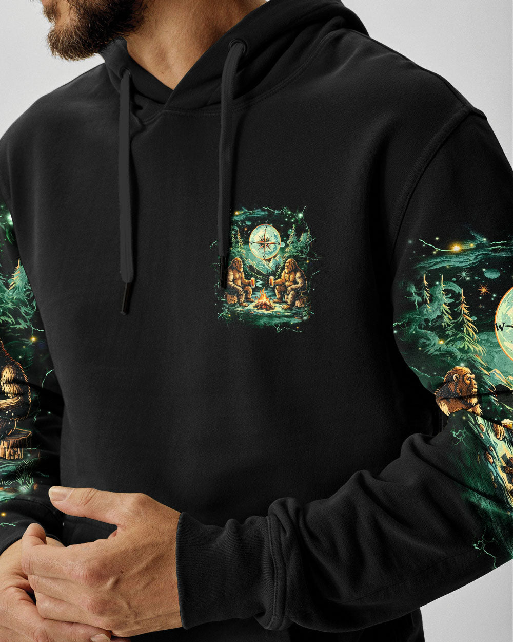 BLISSCORNERS MAKING MEMORIES ONE CAMPFIRE AT A TIME BIGFOOT ALL OVER PRINT- YHHN1212242