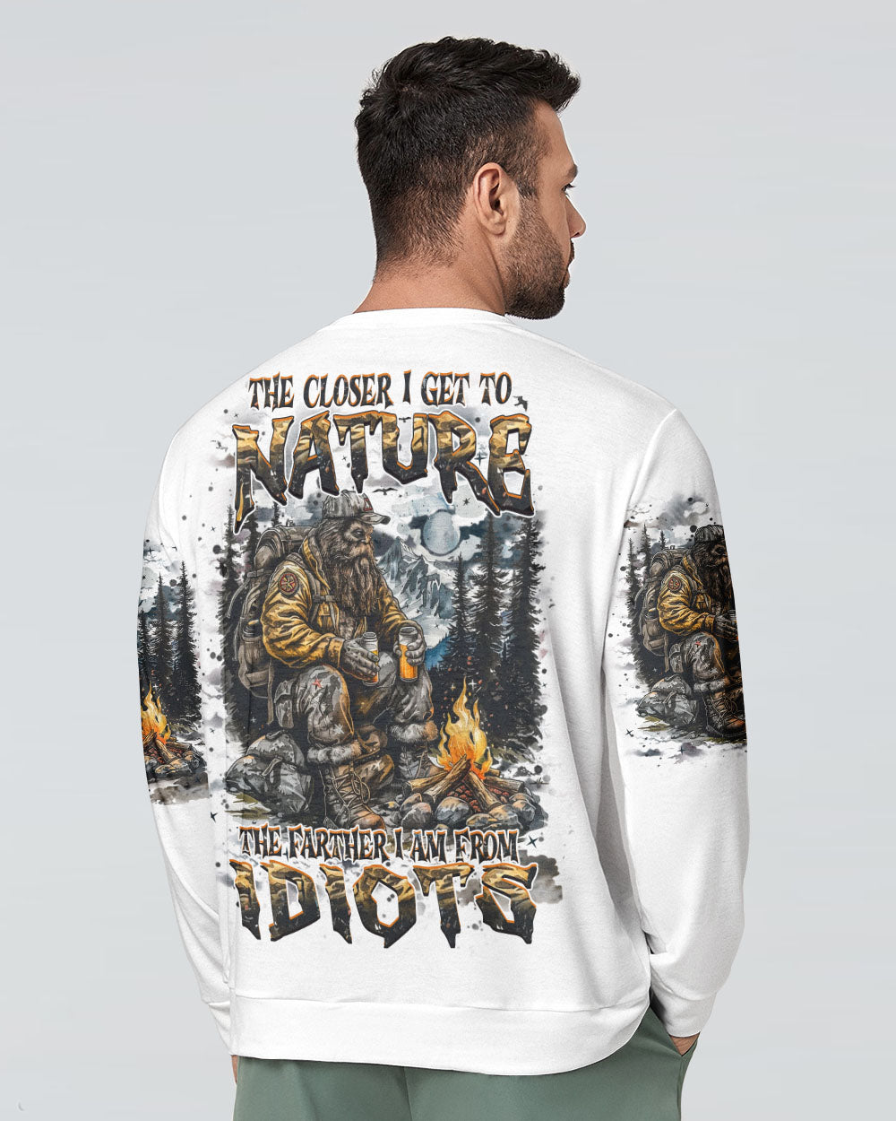 BLISSCORNERS THE CLOSER I GET TO NATURE BIGFOOT ALL OVER PRINT