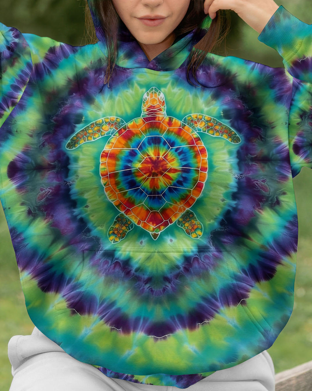 BLISSCORNERS TURTLE TIE DYE ALL OVER PRINT