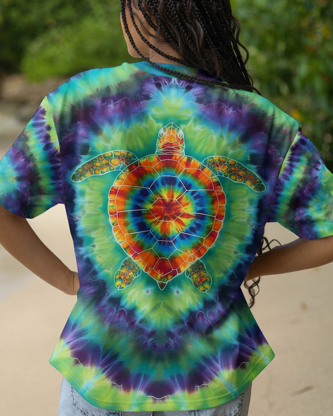 BLISSCORNERS TURTLE TIE DYE ALL OVER PRINT