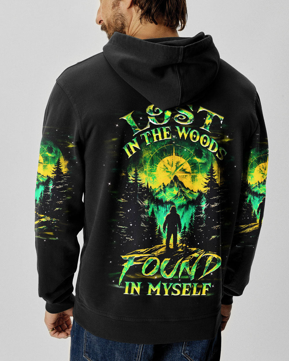 BLISSCORNERS LOST IN THE WOOD FOUND IN MYSELF BIGFOOT ALL OVER PRINT