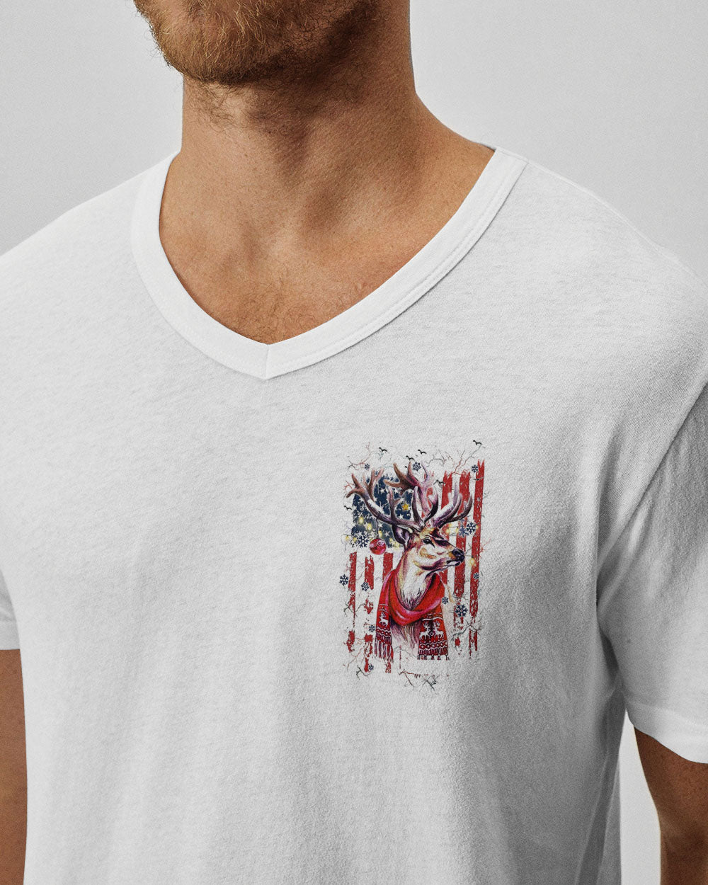 BLISSCORNERS THE CLOSER I GET TO NATURE DEER CHRISTMAS ALL OVER PRINT