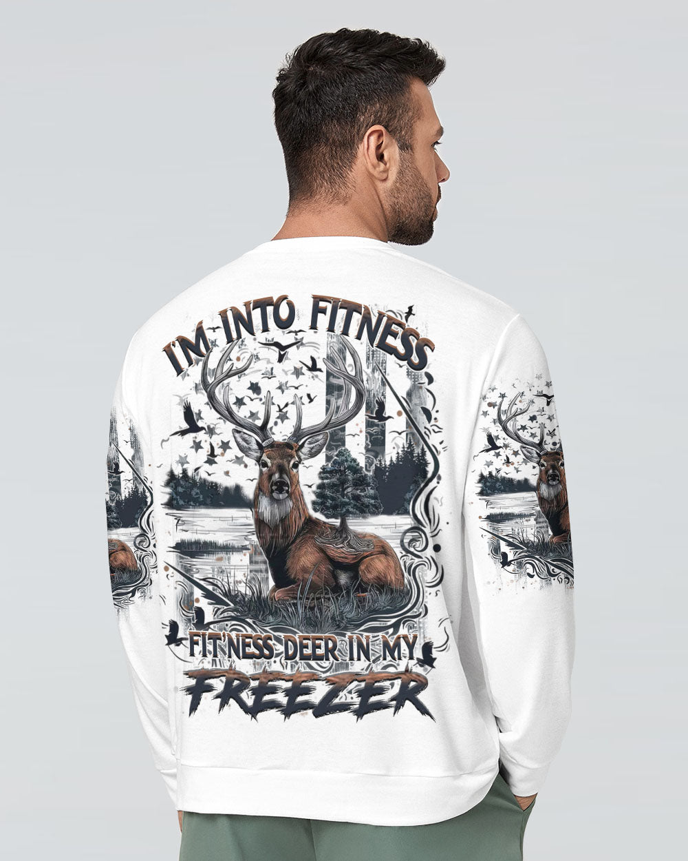 BLISSCORNERS FIT'NESS DEER IN MY FREEZER ALL OVER PRINT