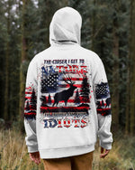 BLISSCORNERS THE CLOSER I GET TO NATURE DEER HUNTING ALL OVER PRINT