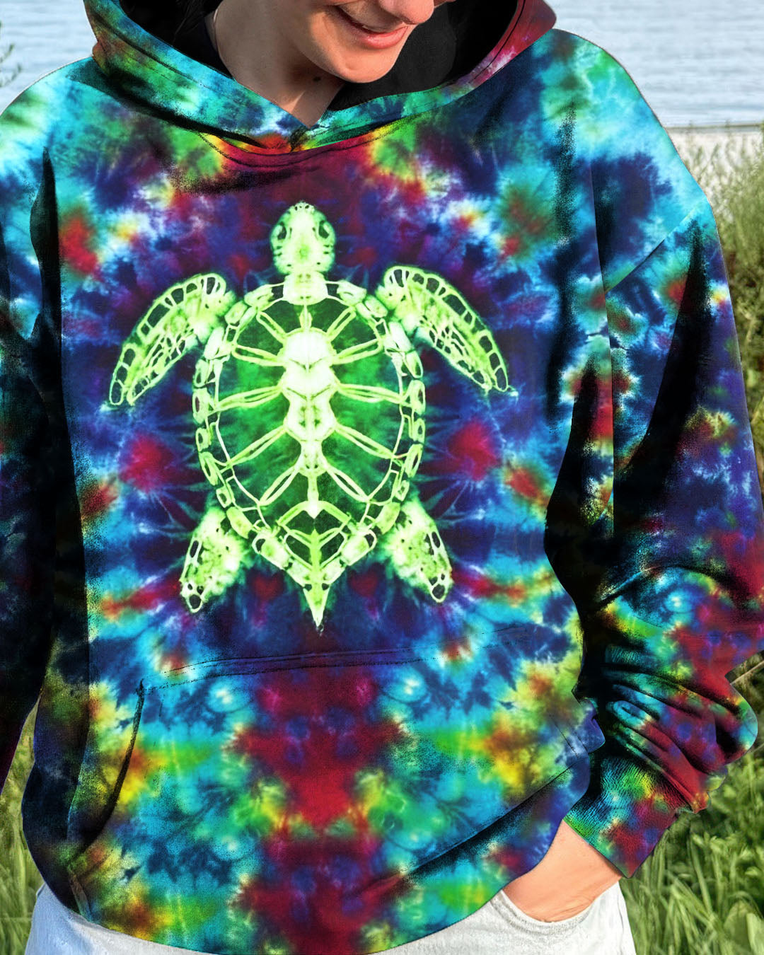 BLISSCORNERS TIE DYE TURTLE ALL OVER PRINT