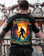 BLISSCORNERS AND INTO THE FOREST I GO BIGFOOT ALL OVER PRINT