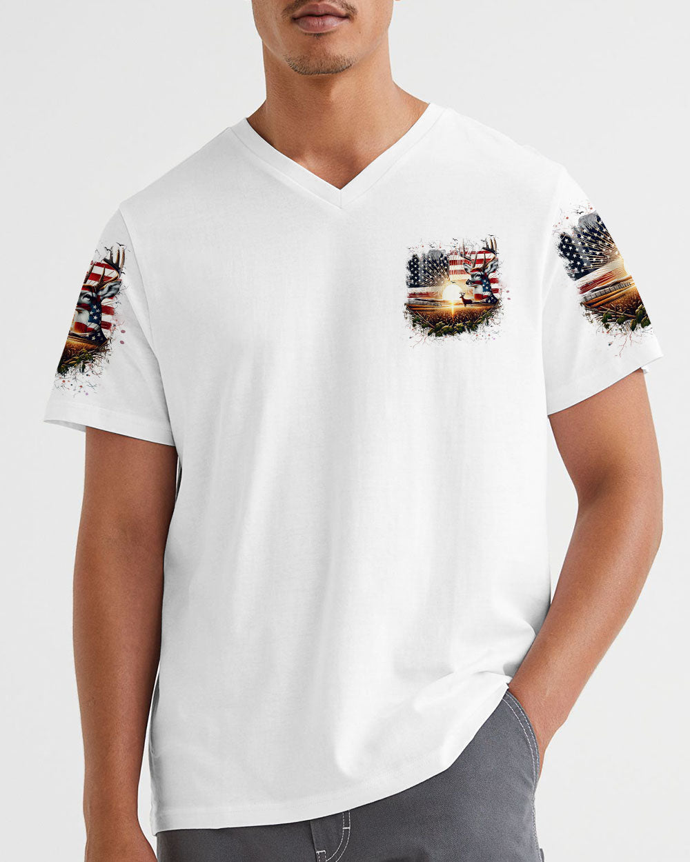 BLISSCORNERS THE CLOSER I GET TO NATURE DEER HUNTING ALL OVER PRINT