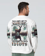 BLISSCORNERS THE CLOSER I GET TO NATURE DEER ALL OVER PRINT