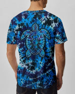 BLISSCORNERS BLUE TURTLE TIE DYE ALL OVER PRINT