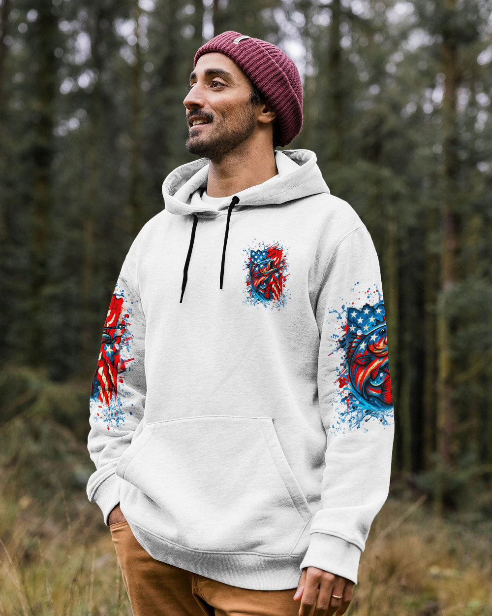 BLISSCORNERS LIVE FREE AND FISH HARD ALL OVER PRINT