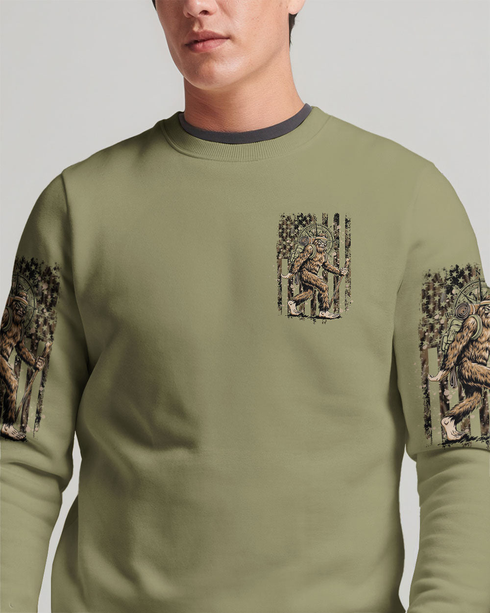 BLISSCORNERS NOT ALL WHO WANDER ARE LOST BIGFOOT ALL OVER PRINT