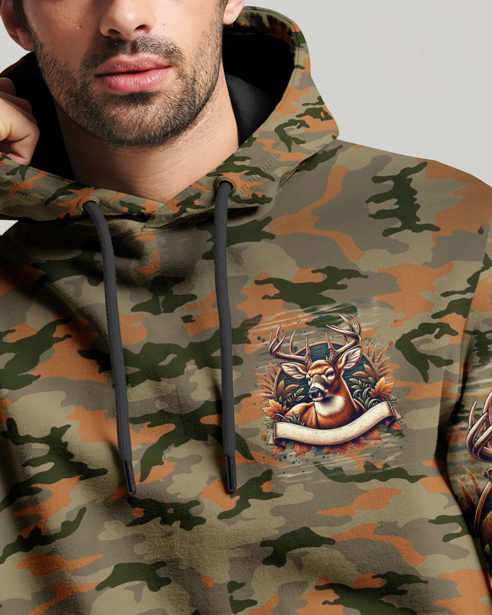 BLISSCORNERS NO BRAGGING UNTIL YOU'RE DRAGGING HUNTING ALL OVER PRINT