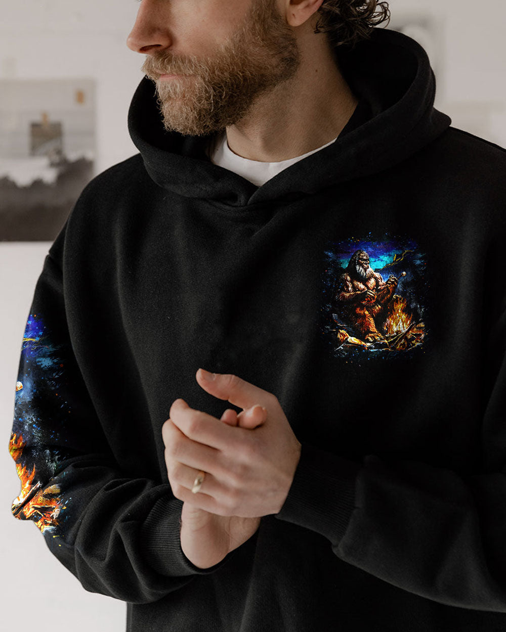 BLISSCORNERS MAKING MEMORIES ONE CAMPFIRE AT A TIME BIGFOOT ALL OVER PRINT