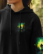 BLISSCORNERS AND INTO THE FOREST I GO BIGFOOT ALL OVER PRINT