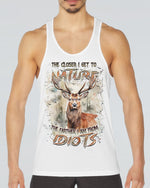 BLISSCORNERS THE CLOSER I GET TO NATURE DEER HUNTING ALL OVER PRINT