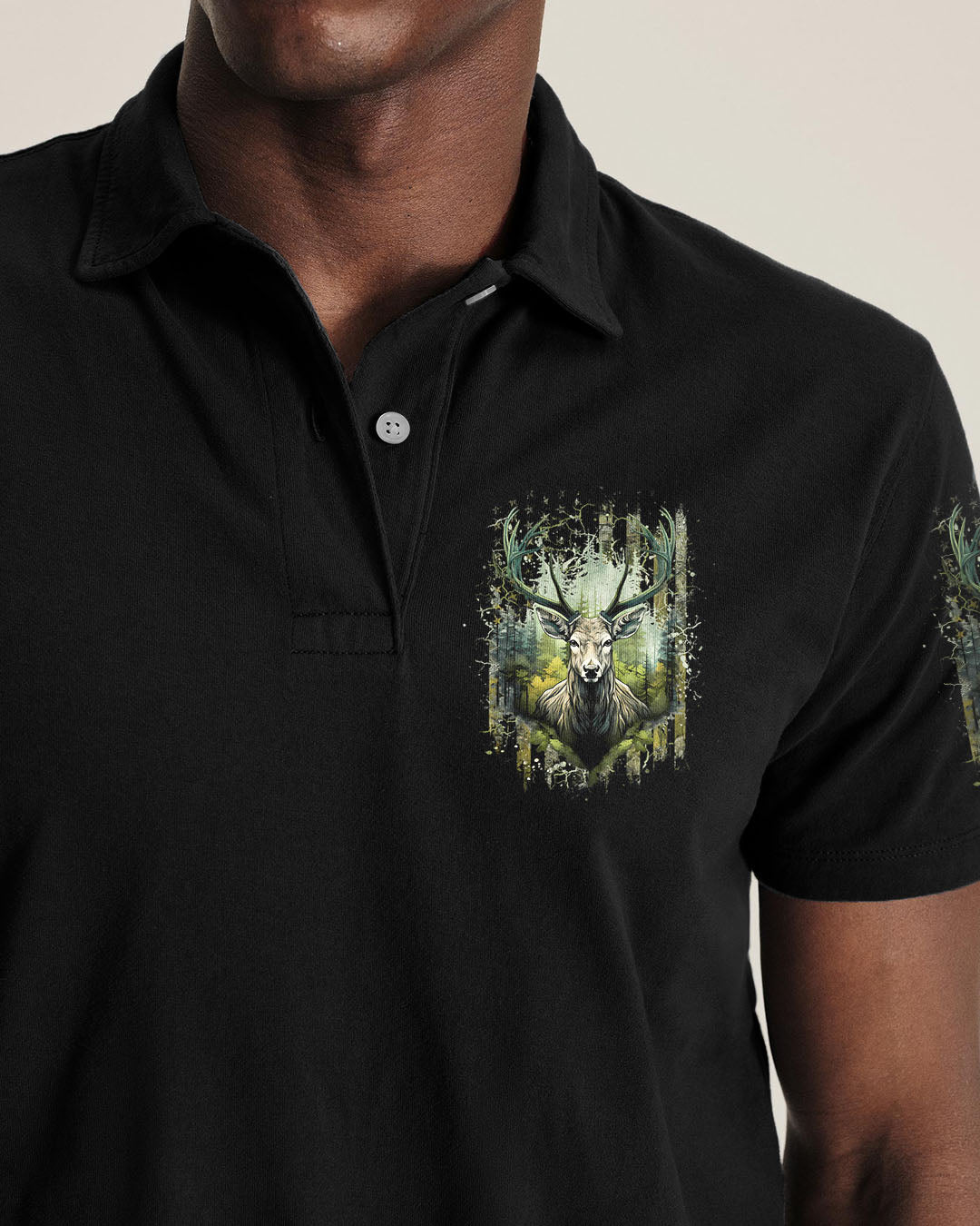 BLISSCORNERS AND INTO THE FOREST I GO DEER ALL OVER PRINT