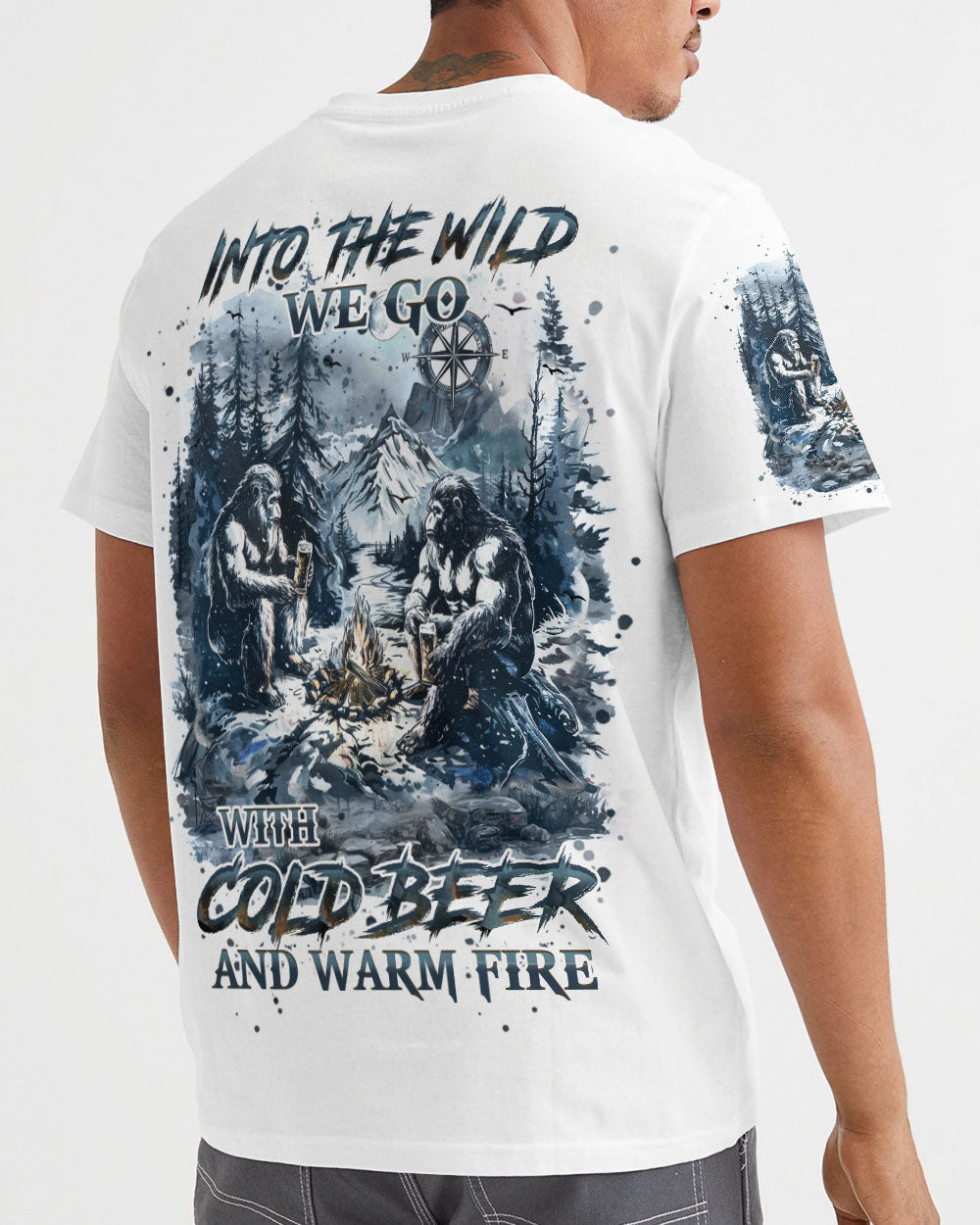BLISSCORNERS INTO THE WILD WE GO BIGFOOT ALL OVER PRINT