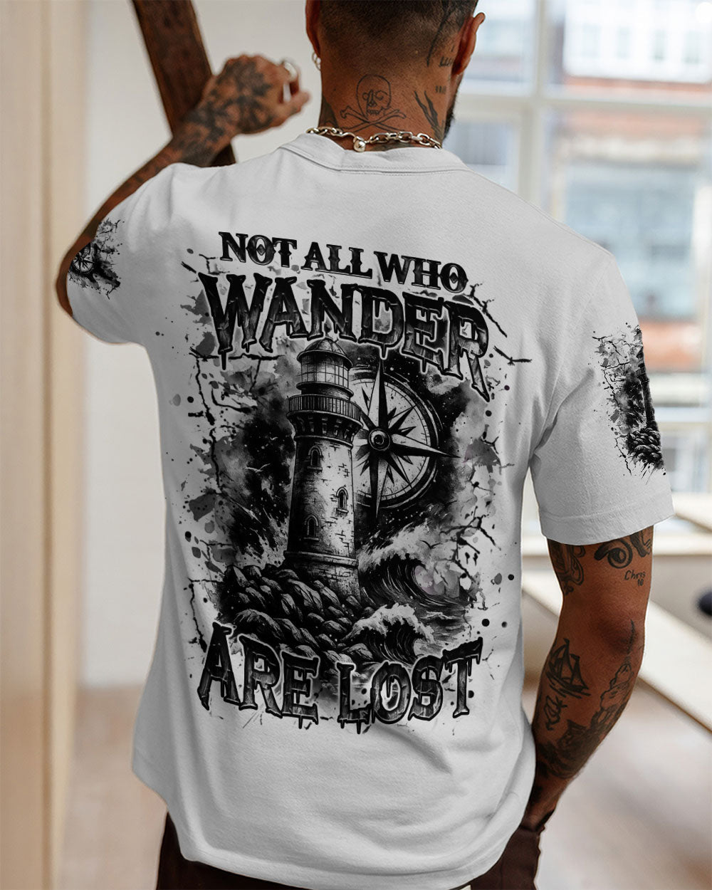 BLISSCORNERS NOT ALL WHO WANDER ARE LOST ALL OVER PRINT