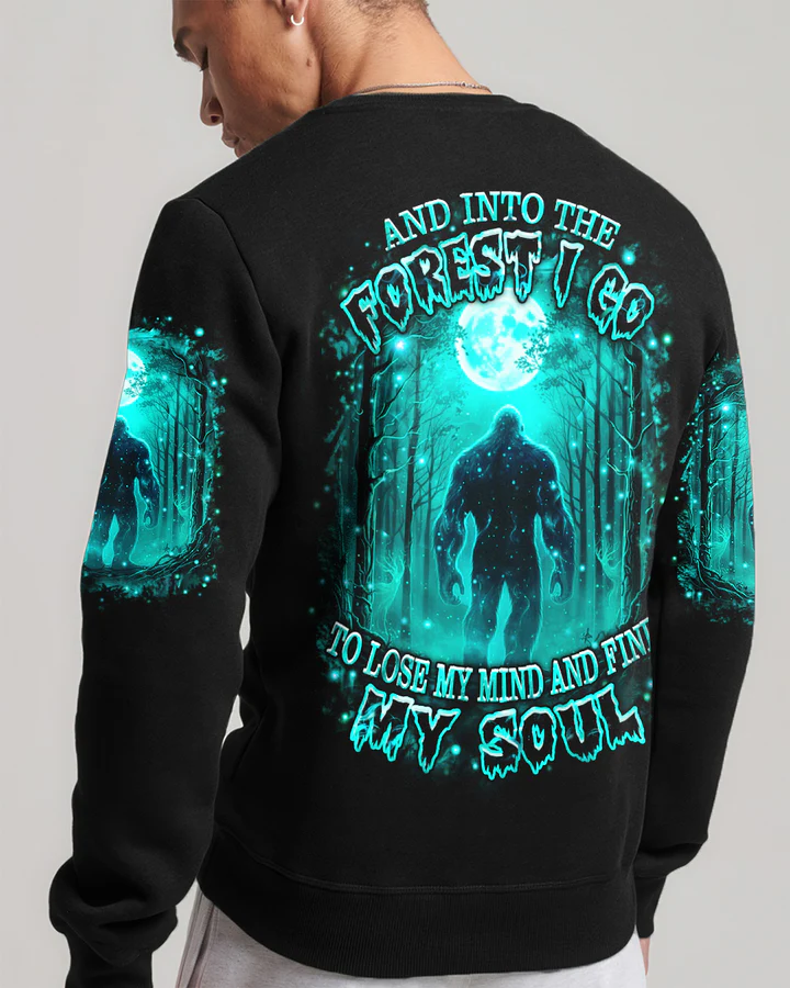 BLISSCORNERS AND INTO THE FOREST I GO BIGFOOT ALL OVER PRINT