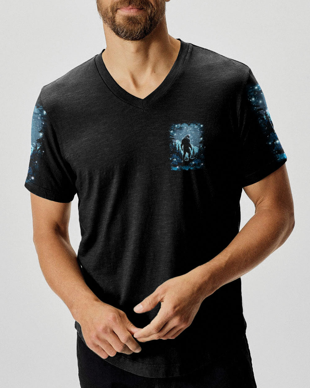 BLISSCORNERS AND INTO THE FOREST I GO BIGFOOT ALL OVER PRINT