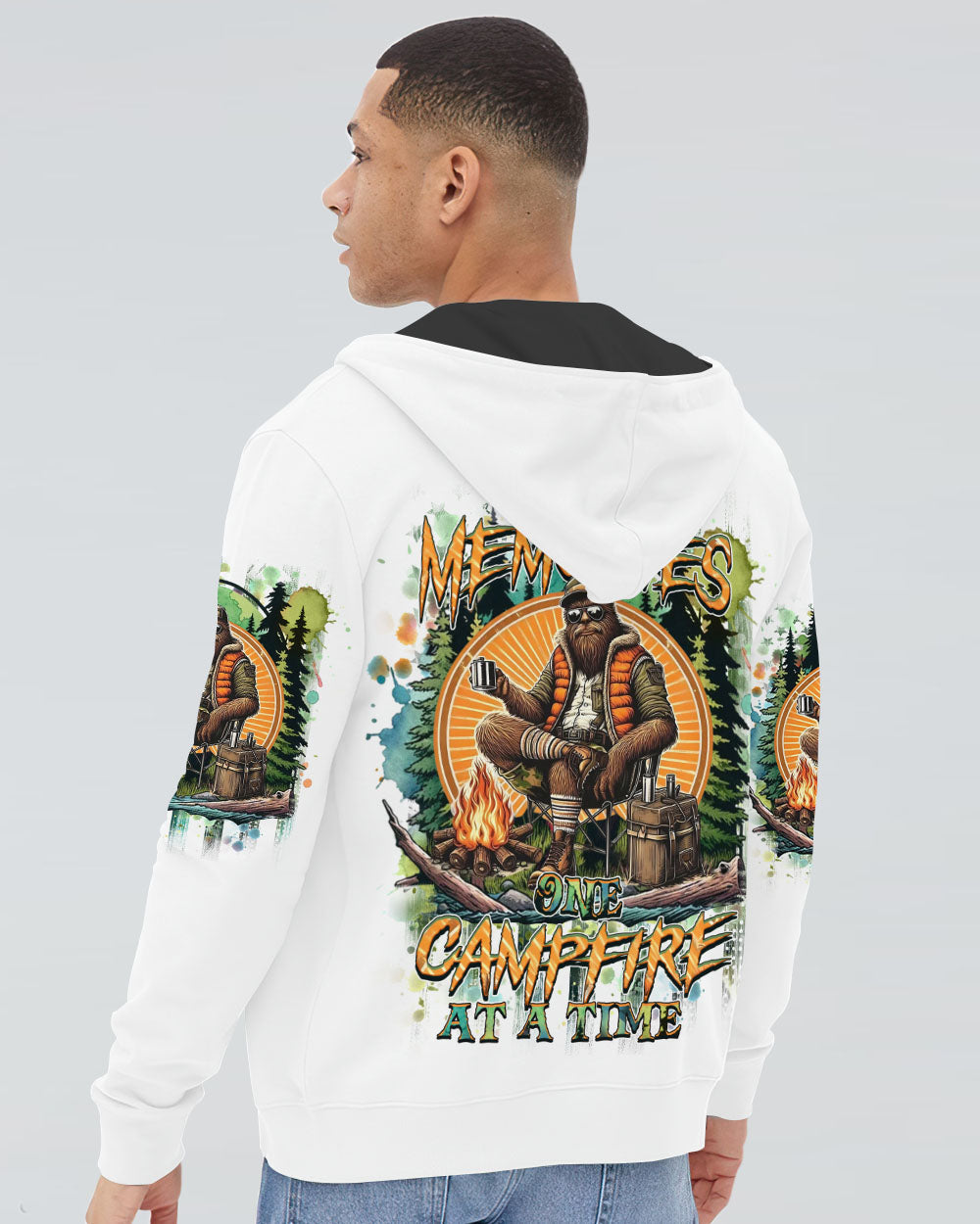 BLISSCORNERS MAKING MEMORIES ONE CAMPFIRE AT A TIME BIGFOOT ALL OVER PRINT