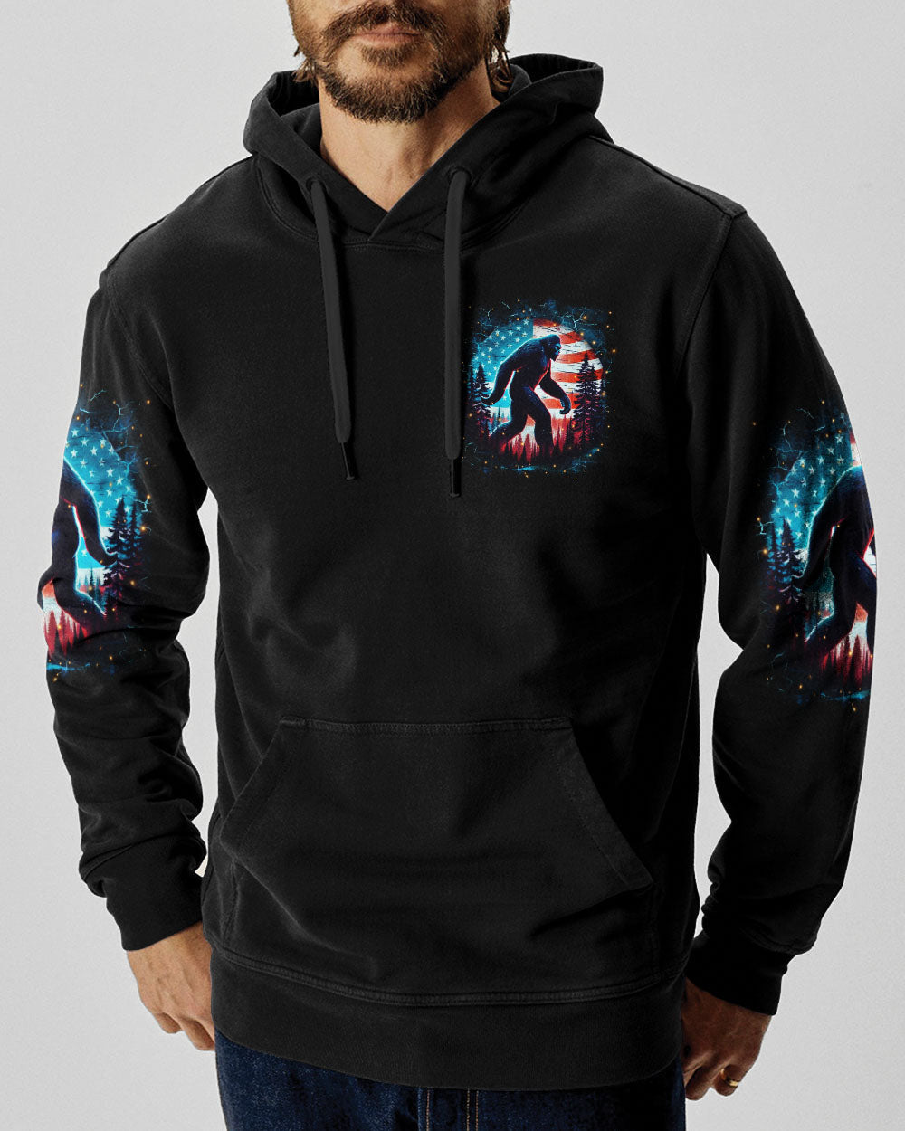BLISSCORNERS NOT ALL WHO WANDER ARE LOST BIGFOOT ALL OVER PRINT