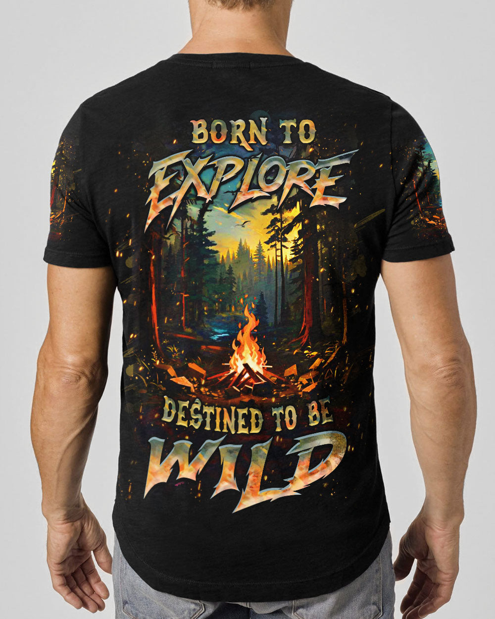 BLISSCORNERS BORN TO EXPLORE DESTINED TO BE WILD ALL OVER PRINT