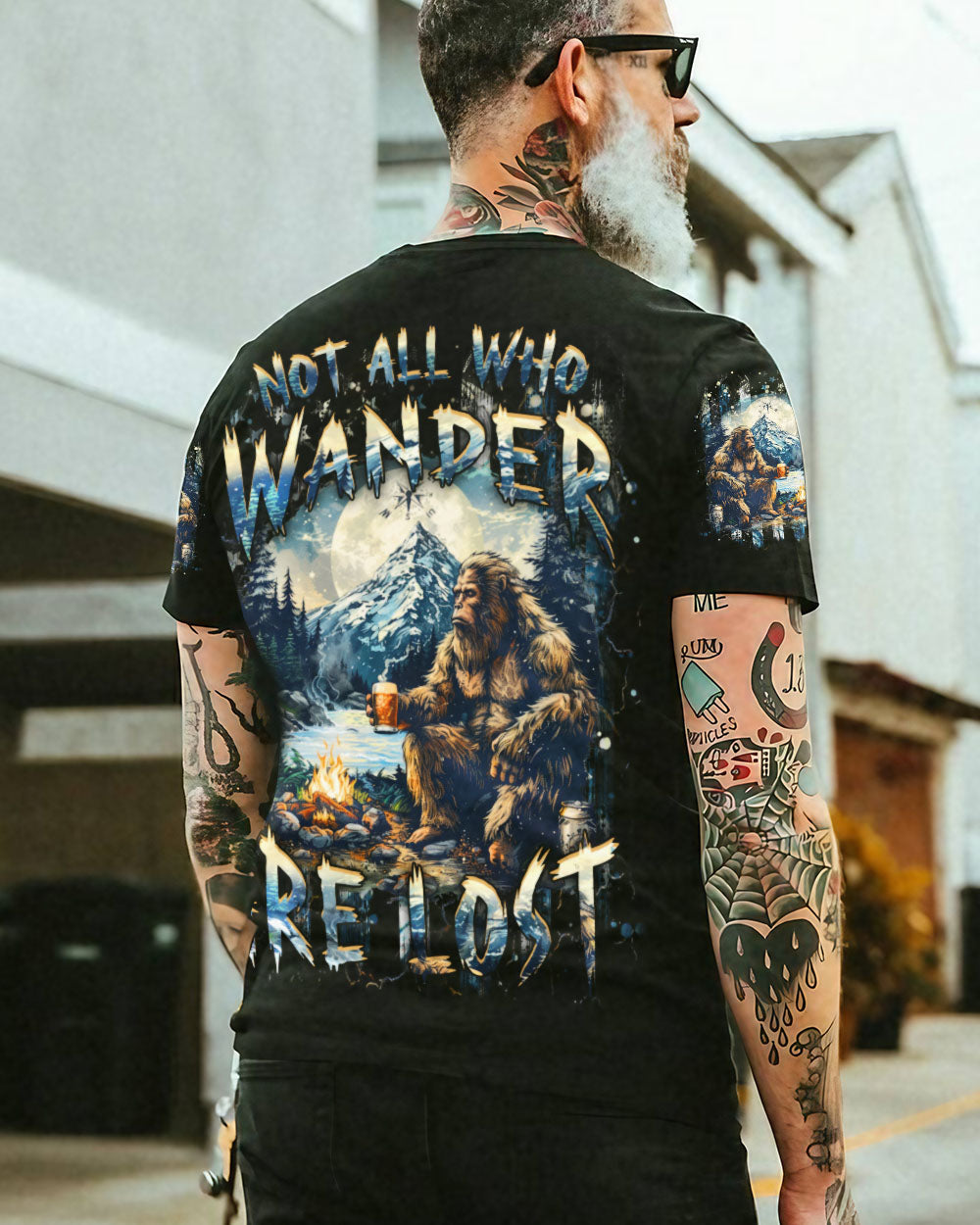 BLISSCORNERS NOT ALL WHO WANDER ARE LOST ALL OVER PRINT