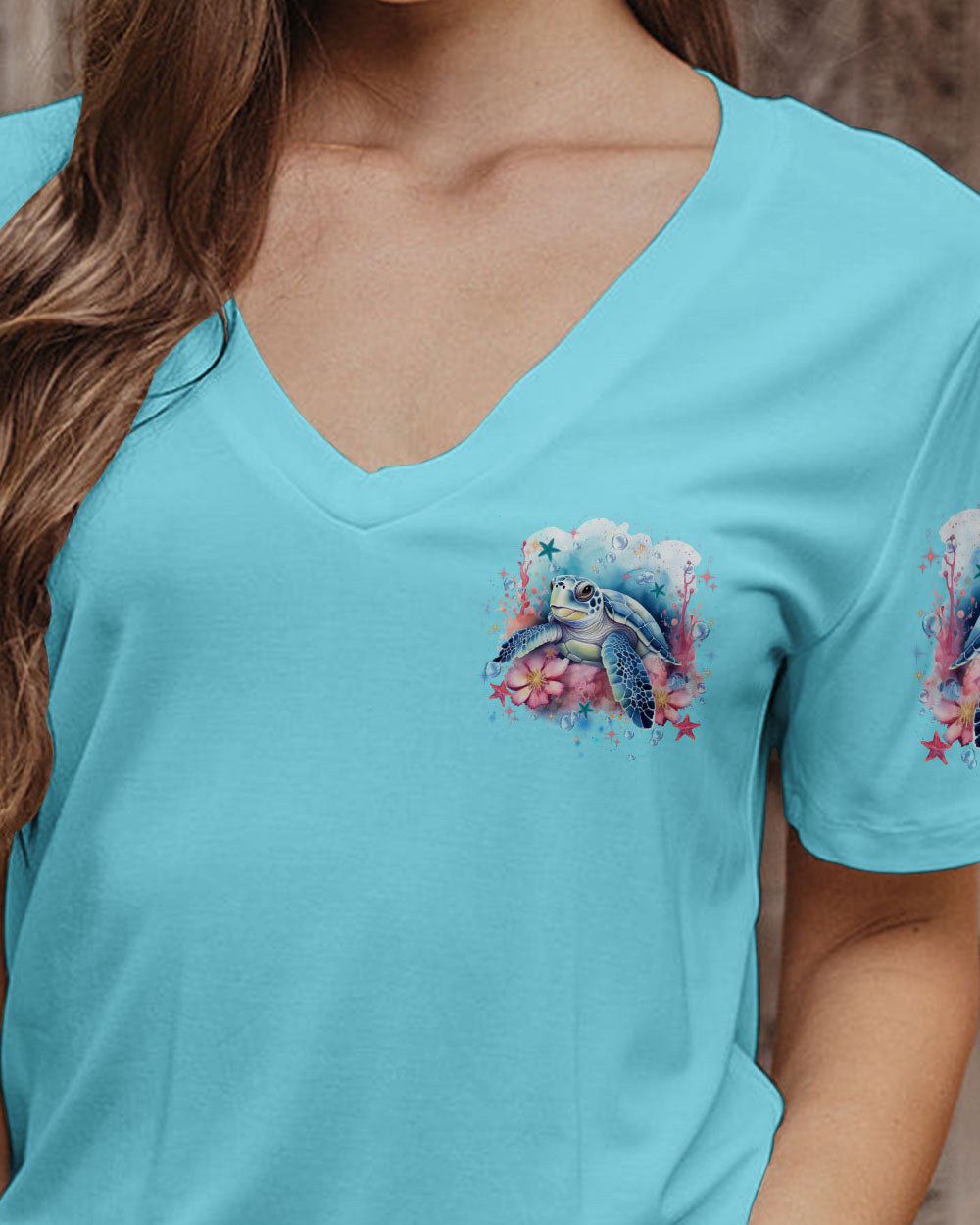BLISSCORNERS AS FREE AS THE OCEAN TURTLE ALL OVER PRINT