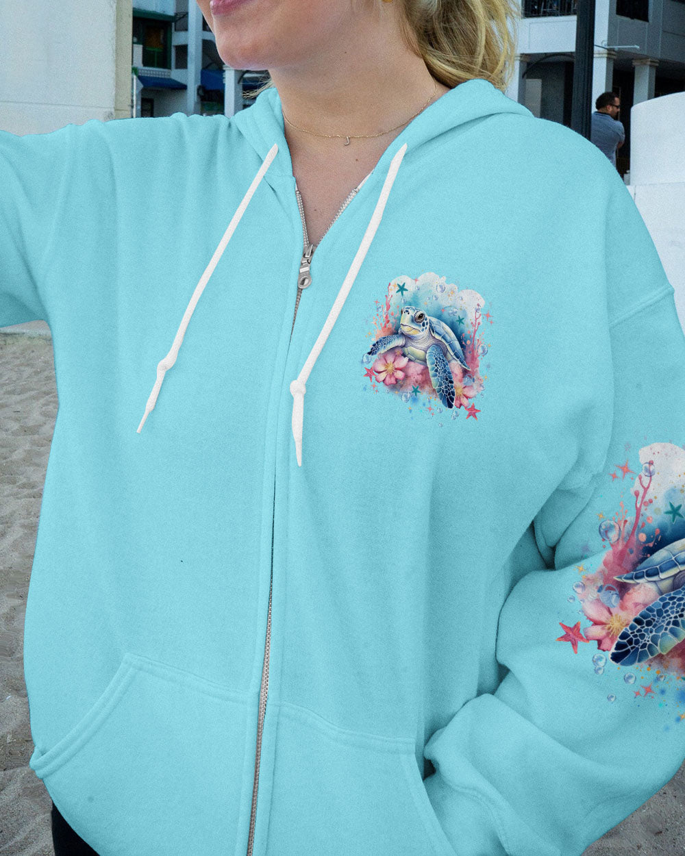 BLISSCORNERS AS FREE AS THE OCEAN TURTLE ALL OVER PRINT