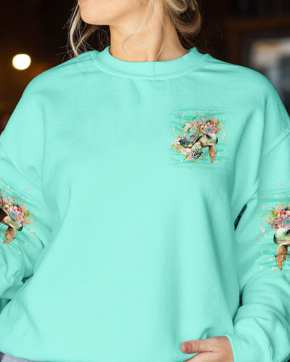 BLISSCORNERS BARE FEET AND SALTY HAIR TURTLE ALL OVER PRINT
