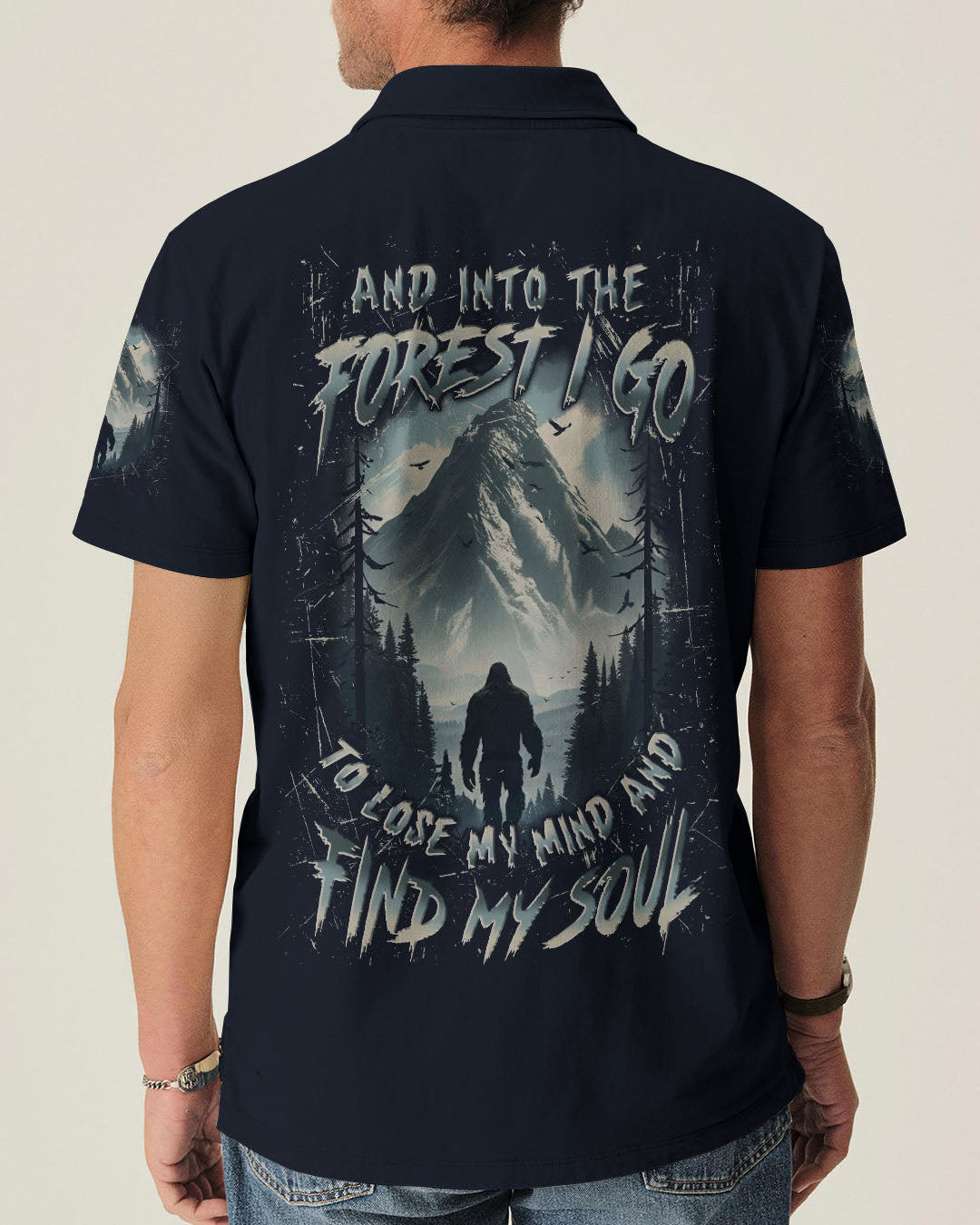 BLISSCORNERS AND INTO THE FOREST I GO BIGFOOT ALL OVER PRINT