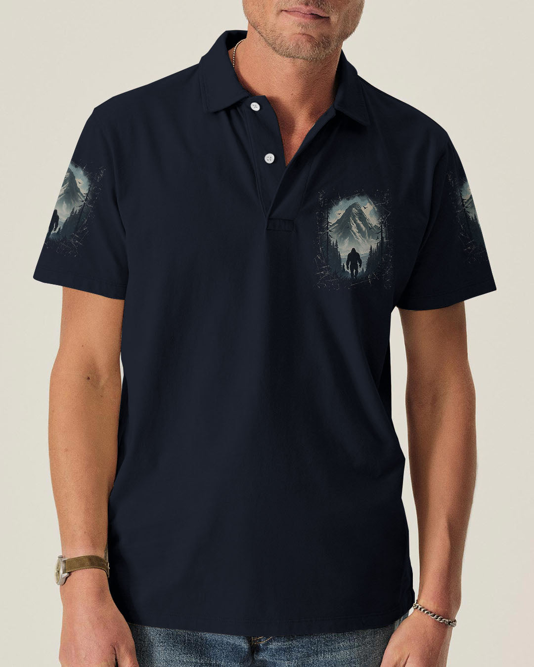 BLISSCORNERS AND INTO THE FOREST I GO BIGFOOT ALL OVER PRINT