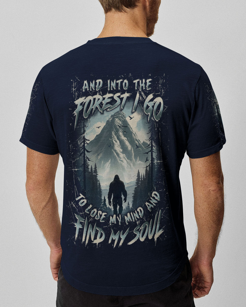 BLISSCORNERS AND INTO THE FOREST I GO BIGFOOT ALL OVER PRINT
