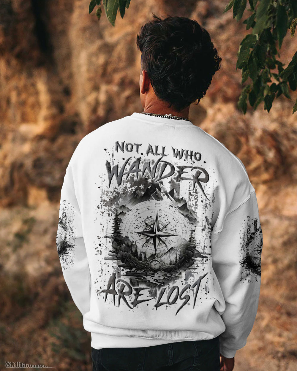 BLISSCORNERS NOT ALL WHO WANDER ARE LOST ALL OVER PRINT