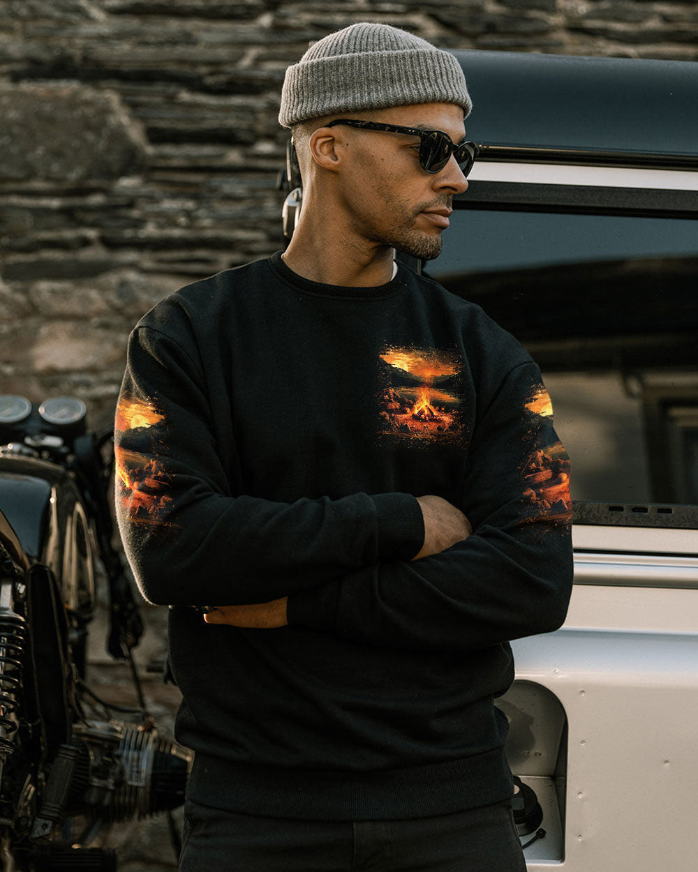 BLISSCORNERS HOME IS WHERE THE CAMPFIRE IS ALL OVER PRINT