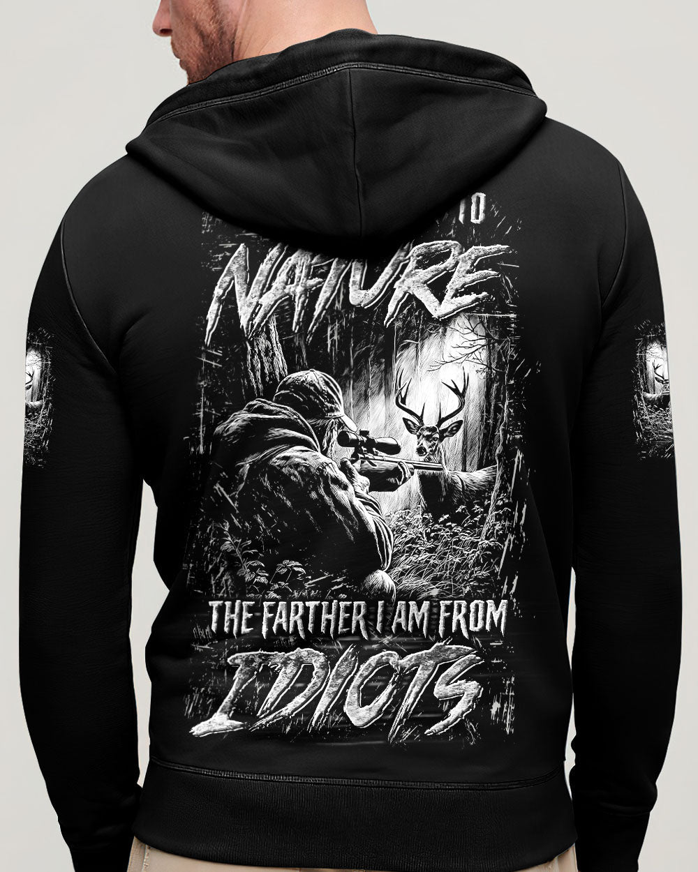 BLISSCORNERS THE CLOSER I GET TO NATURE HUNTING ALL OVER PRINT