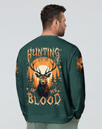 BLISSCORNERS HUNTING IT'S IN MY BLOOD DEER ALL OVER PRINT