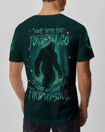 BLISSCORNERS AND INTO THE FOREST I GO BIGFOOT ALL OVER PRINT