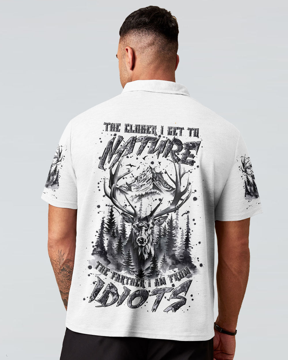 BLISSCORNERS THE CLOSER I GET TO NATURE DEER ALL OVER PRINT