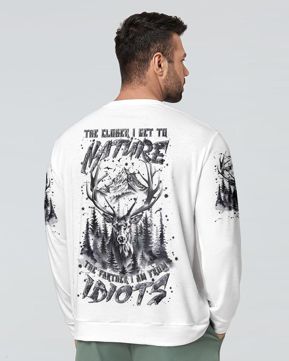 BLISSCORNERS THE CLOSER I GET TO NATURE DEER ALL OVER PRINT