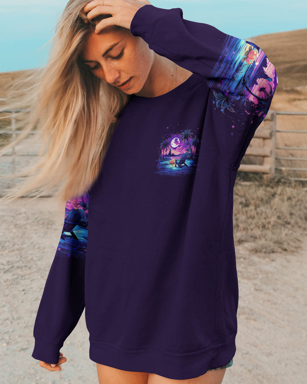 BLISSCORNERS SMELL THE SEA FEEL THE BREEZE ALL OVER PRINT