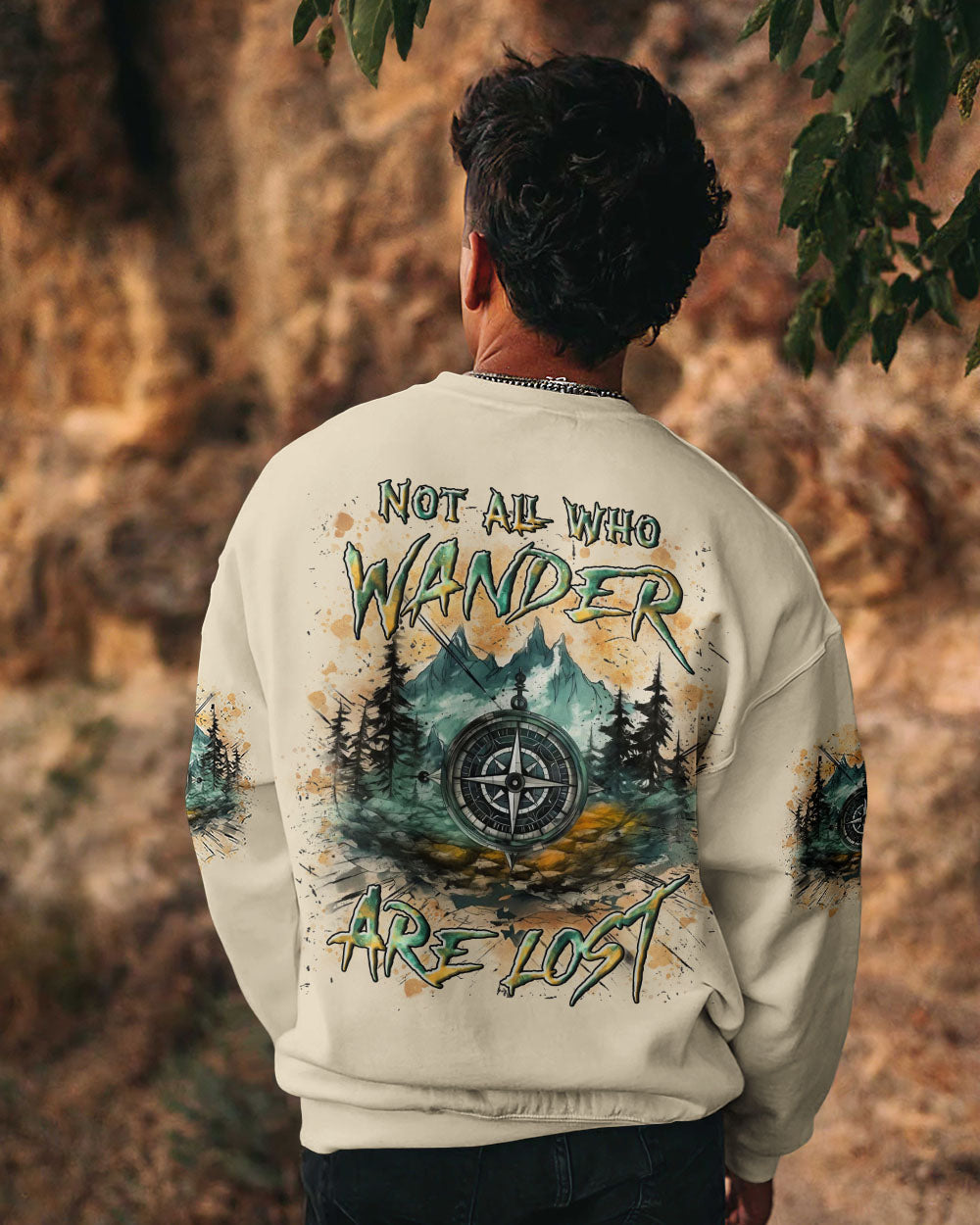 BLISSCORNERS NOT ALL WHO WANDER ARE LOST ALL OVER PRINT