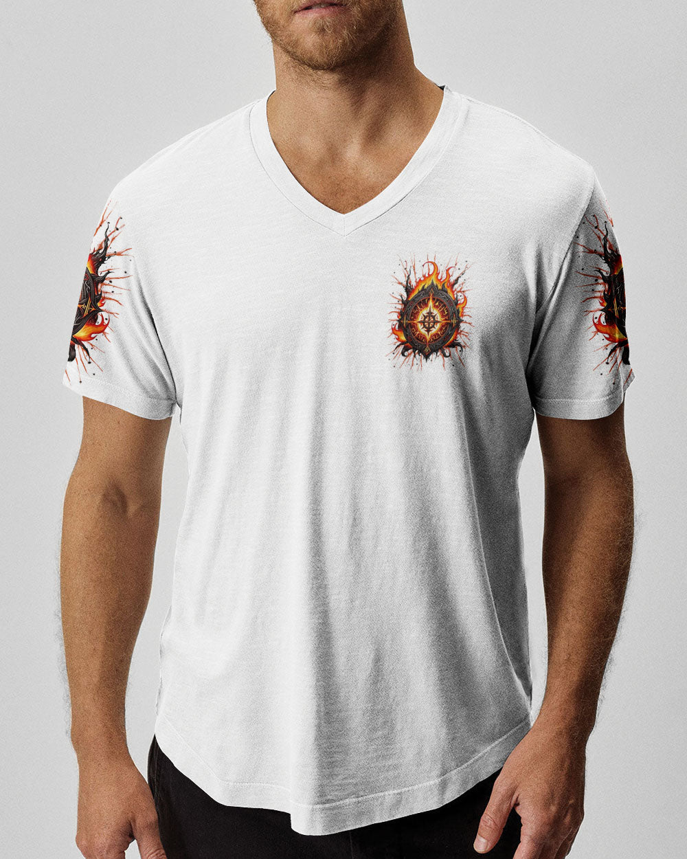 BLISSCORNERS NOT ALL WHO WANDER ARE LOST COMPASS FIRE ALL OVER PRINT